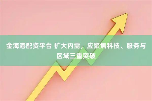 金海港配资平台 扩大内需，应聚焦科技、服务与区域三重突破